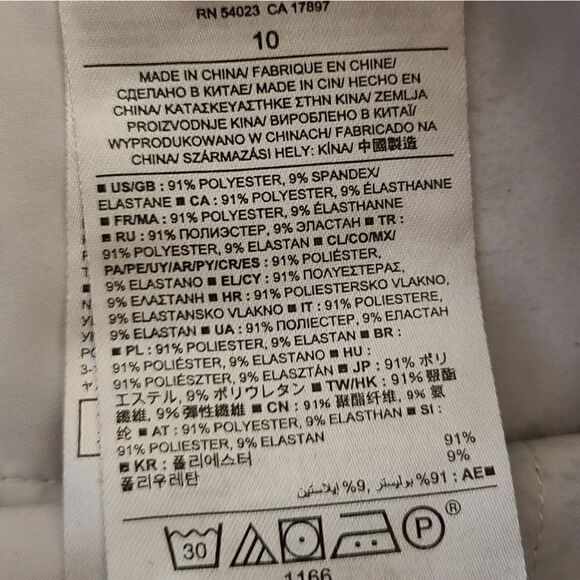 Banana Republic Black & White Leaf Print Dress Shorts 10 - Picture 14 of 15